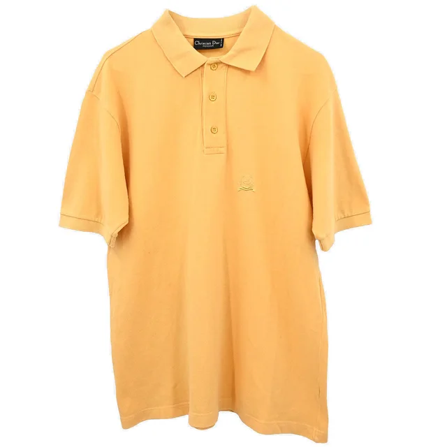 Dior Polo Shirt Top Yellow #50 in Yellow from AMORE Vintage Tokyo