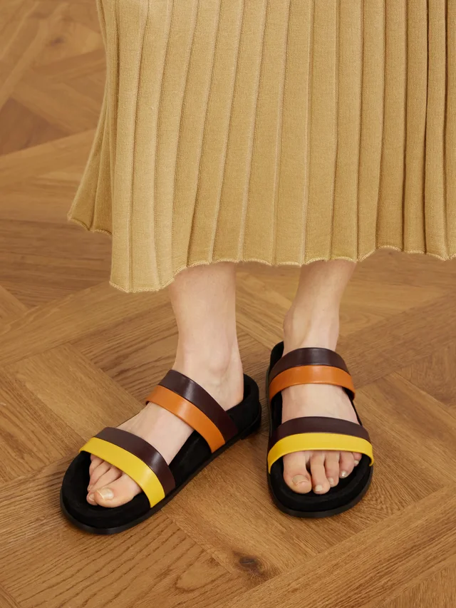GABRIELA HEARST Striker color-block leather sandals, photo 2 of 2 from NET-A-PORTER (Canada)