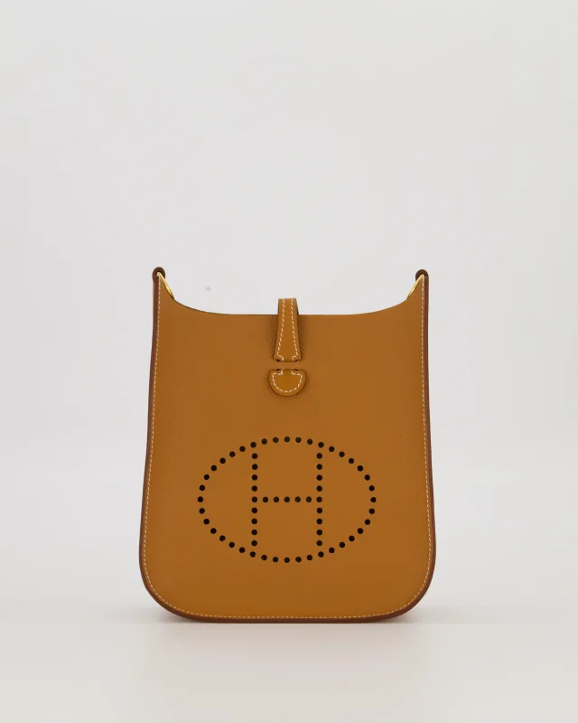 Hermès Gold Mini Evelyne Sellier Bag in Gold Epsom leather from Sellier, photo 2 of 18