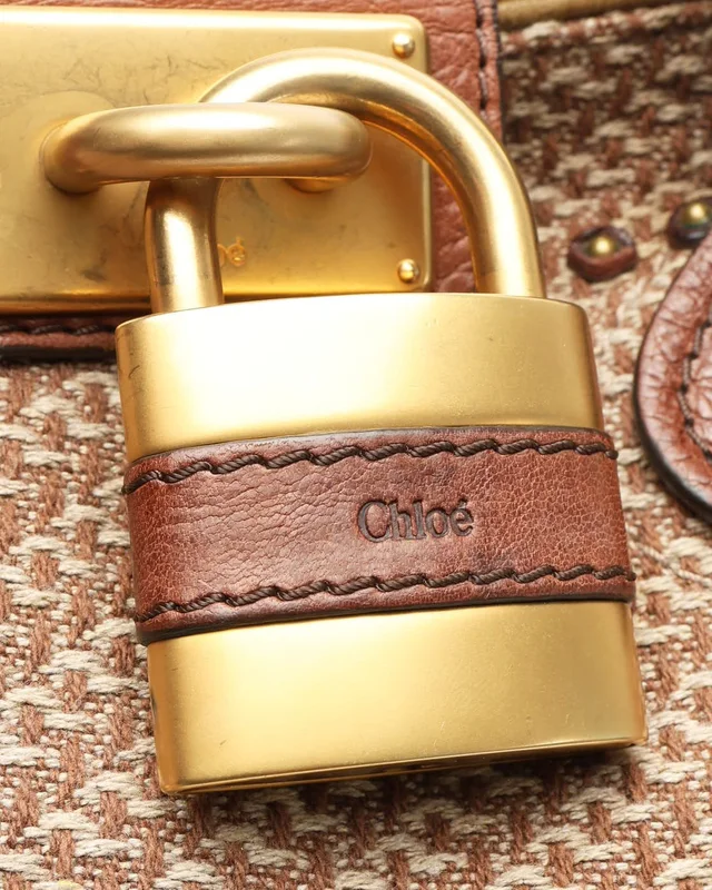 Chloé Paddington Tote Bag in Woven leather from A Retro Tale, photo 6 of 14
