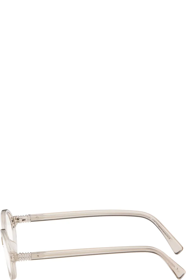 Miu Miu Eyewear Transparent Miu Regard Glasses, photo 3 of 4 from SSENSE