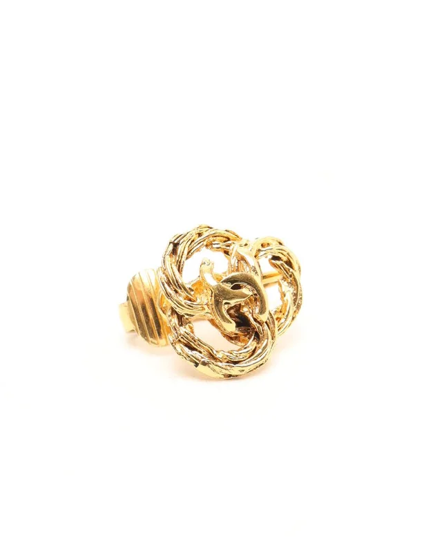 Chanel CC Clip-on Earrings from A Retro Tale, photo 3 of 4