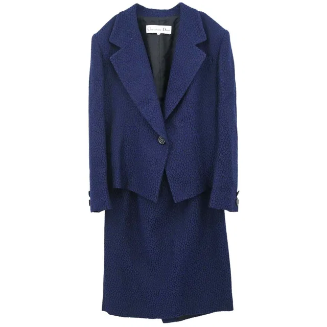 Dior 1980s Jacket Skirt Suit #40–42 in Wool from AMORE Vintage Tokyo