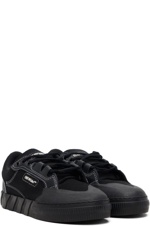 Off-White Black Vulcanized 779 Suede Sneakers, photo 4 of 5 from SSENSE