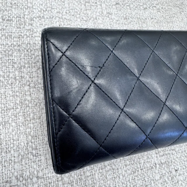 Chanel Cambon Line Long Flap Wallet in Metal, Patent leather, quilted calfskin from Reowned, photo 5 of 8