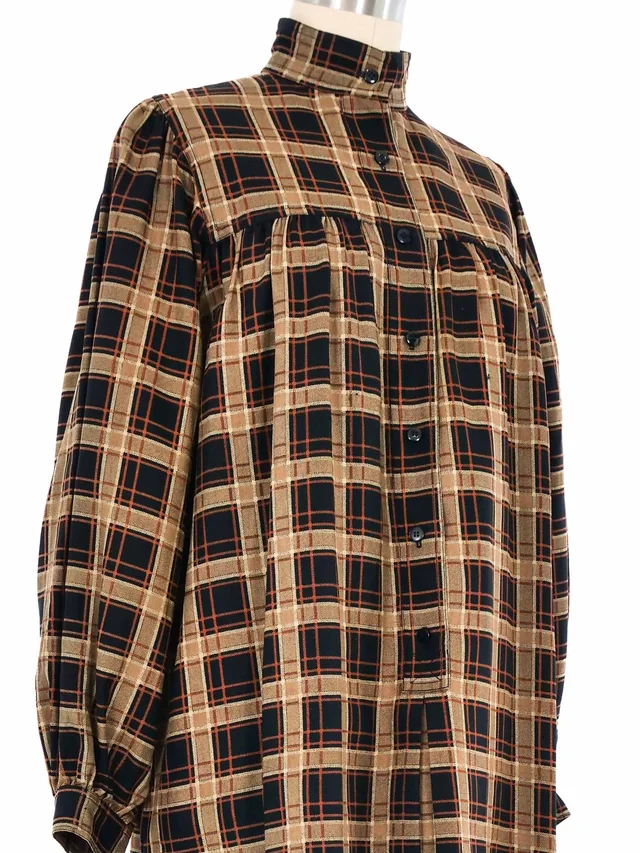 Saint Laurent Plaid Smock Dress from Arcade Vintage, photo 2 of 2