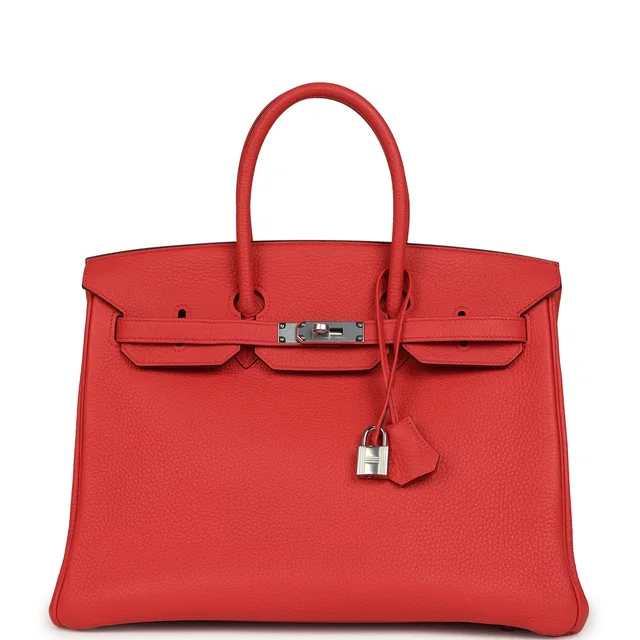 Hermès Birkin 35 Bougainvillea Clemence Palladium Hardware in Clemence leather from Madison Avenue Couture