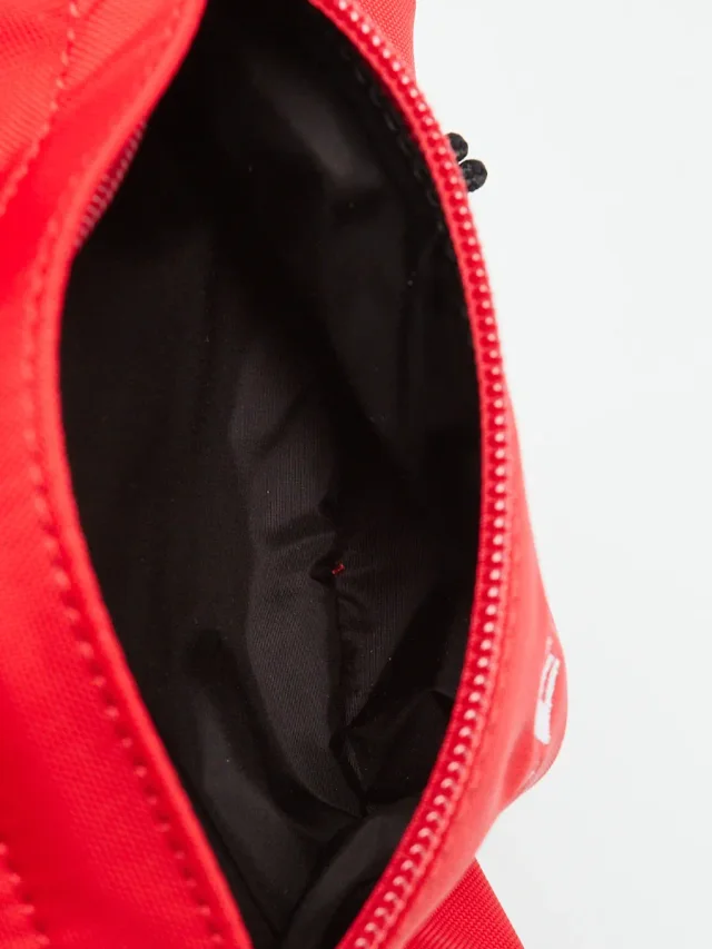 Balenciaga Red Recycled Nylon Logo Embroidered Wheel Belt Bag in Red Nylon from Yoogis, photo 11 of 13