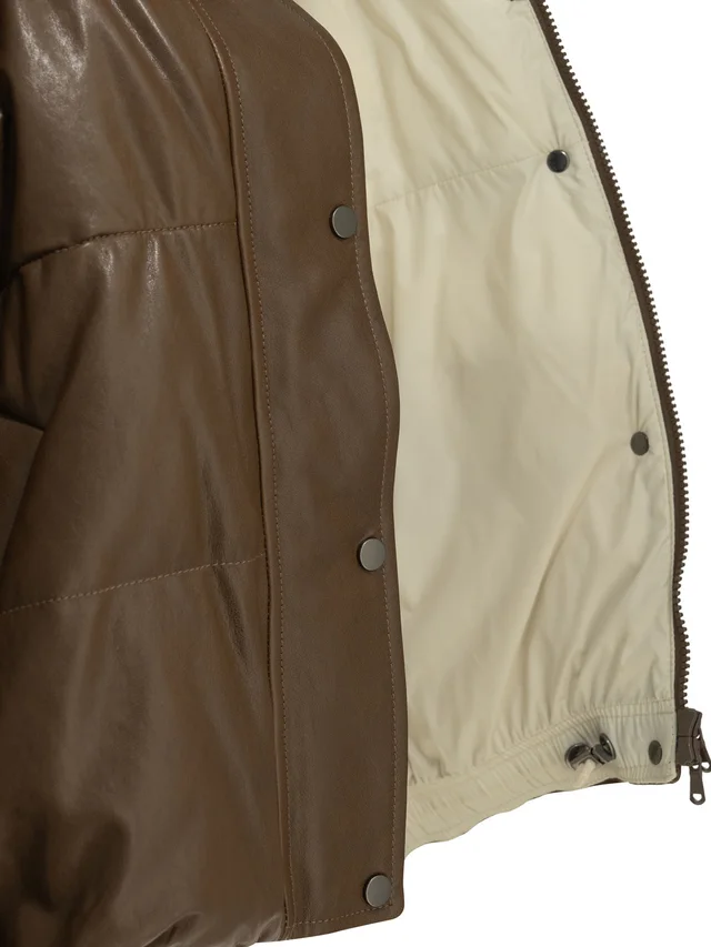 Brunello Cucinelli quilted shearling-trim coat, photo 4 of 4 from SENSER