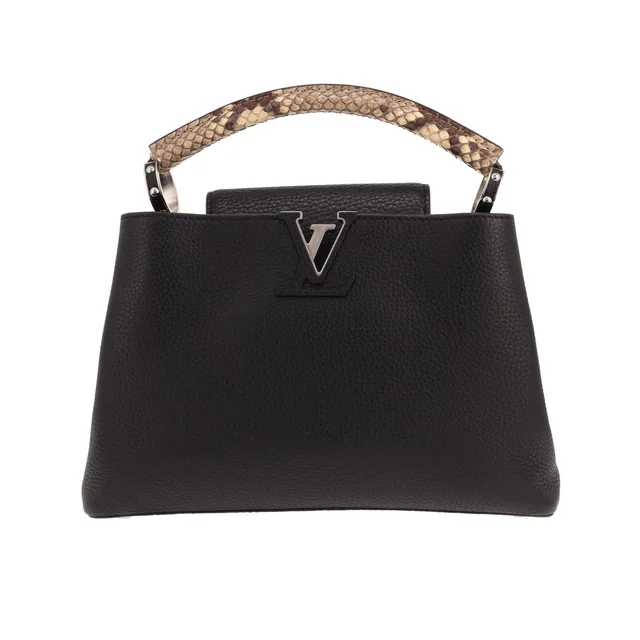 Louis Vuitton Capucine BB handbag in Noir Clémence calfskin in Black Clemence leather from Collector Square, photo 2 of 6