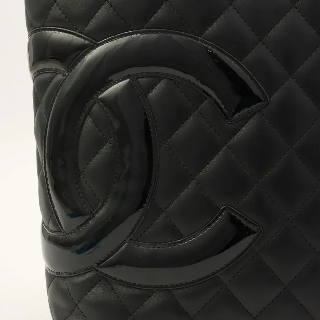 Chanel Cambon Tote Bag M, Black, circa 2011 in Black Calfskin from VINTAGE QOO TOKYO, photo 11 of 11