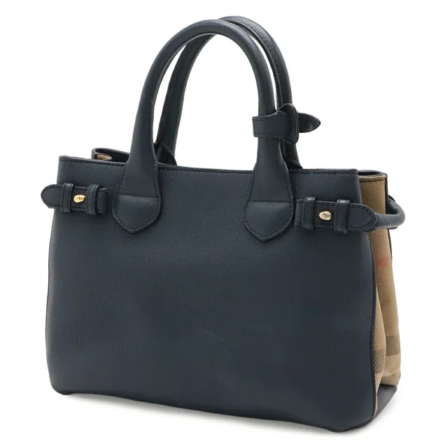 Burberry Banner Leather Canvas Handbag in Canvas from LuxUness, photo 2 of 2