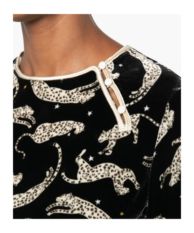 Forte Forte leopard-print velvet-effect top, photo 5 of 5 from SENSER