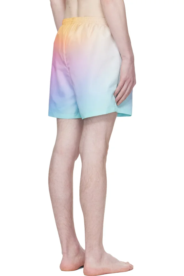 Casablanca Multicolor Gradient Printed Swim Shorts, photo 3 of 4 from SSENSE
