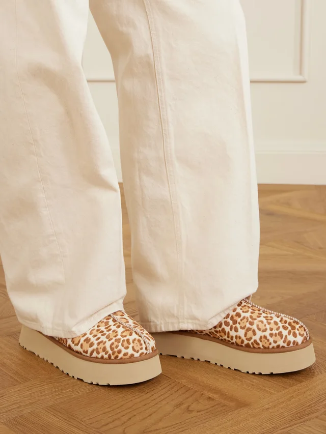 UGG Tazz Plains leopard-print cow hair slip-ons, photo 2 of 2 from NET-A-PORTER (Canada)
