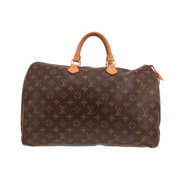 Louis Vuitton Speedy 40 handbag in brown Monogram canvas and natural leather in Brown Coated canvas from Collector Square, photo 2 of 4