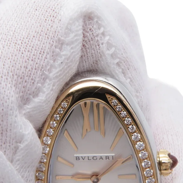 Bvlgari Serpenti Tubogas S H35mm×W23mm K18PG Stainless Steel Silver Dial102237 in Silver from GALLERY RARE, photo 6 of 12
