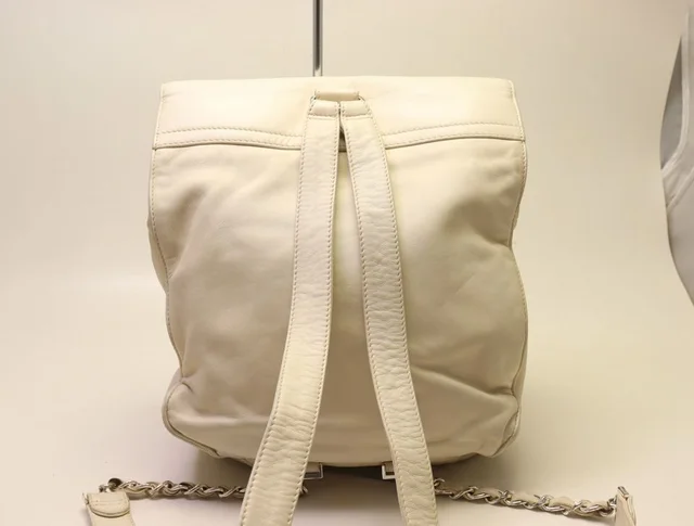 Chanel CC Logo Lambskin Backpack in Lambskin from The Reluxe, photo 2 of 2