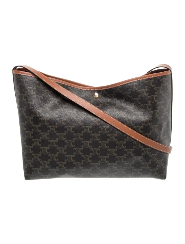 Celine Triomphe Soft Shopper 2025 in black Canvas from The RealReal, photo 4 of 6