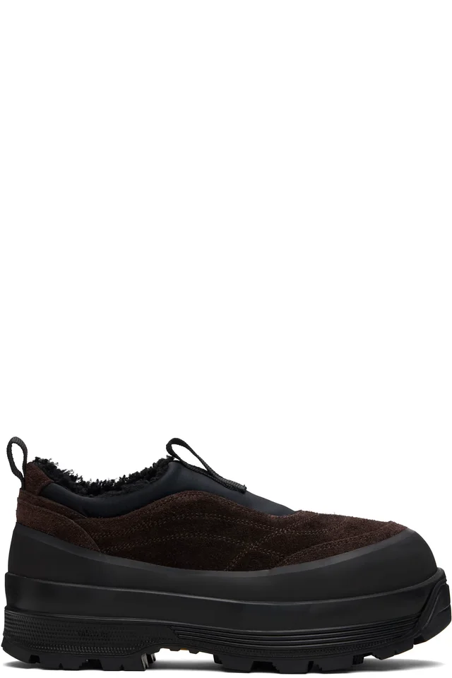 Brown & Black Badia Basso Shearling Sneakers, image 1 of 1 from SSENSE