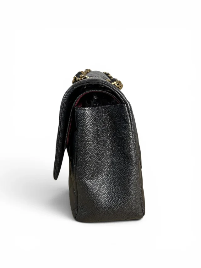 Chanel Black Caviar Jumbo Double Flap Classic in Black Caviar leather from Season 2 Consign, photo 5 of 11