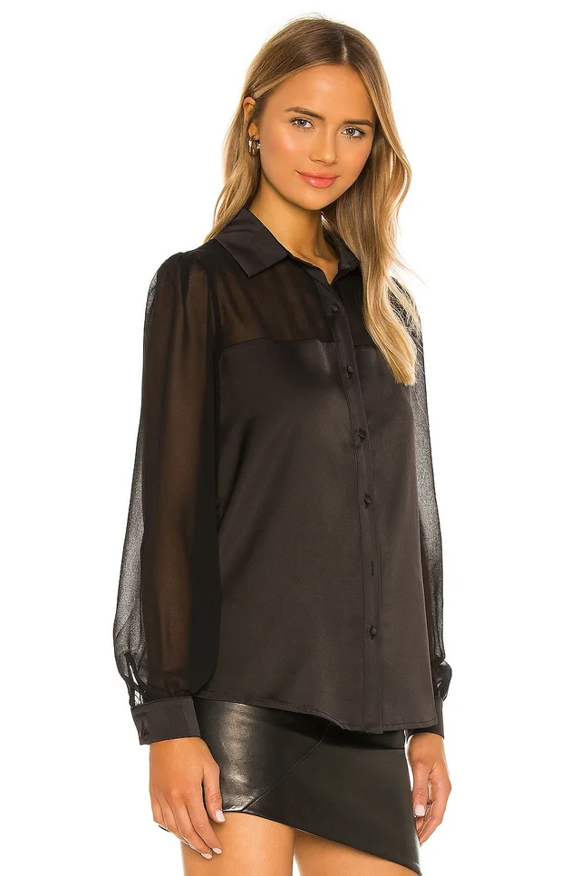 Camila Coelho Ida Top in Black, photo 3 of 5 from REVOLVE (Canada)