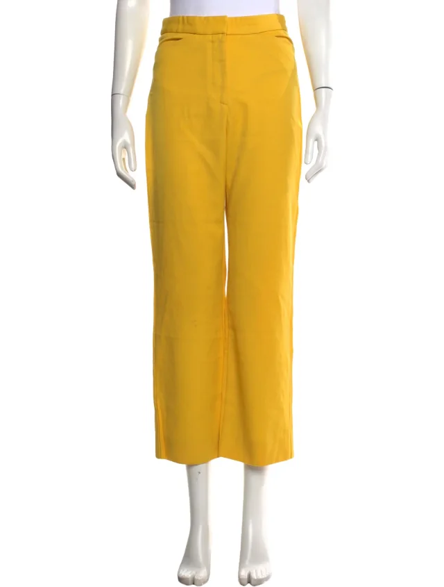 Stella McCartney Wide Leg Pants in yellow from The RealReal