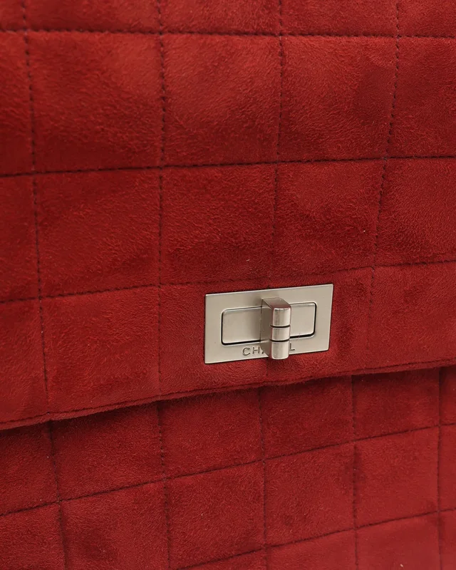 Chanel Square Quilted Mademoiselle Flap Bag in Suede from A Retro Tale, photo 6 of 15