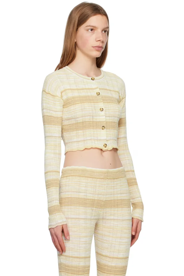 Acne Studios SSENSE Exclusive Beige Cardigan, photo 2 of 4 from SSENSE