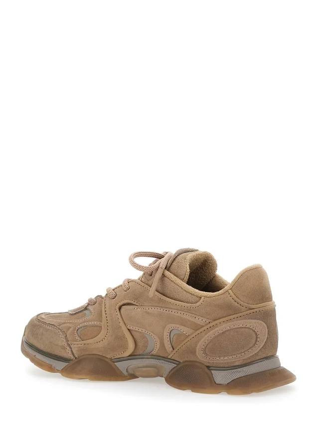 AXEL ARIGATO Brown Sneaker 'Eris' Low Top with Logo Patch on the Tongue in Leather and Fabric Woman in Brown 86% Leather 14% Textile, photo 6 of 8 from Gaudenzi Boutique