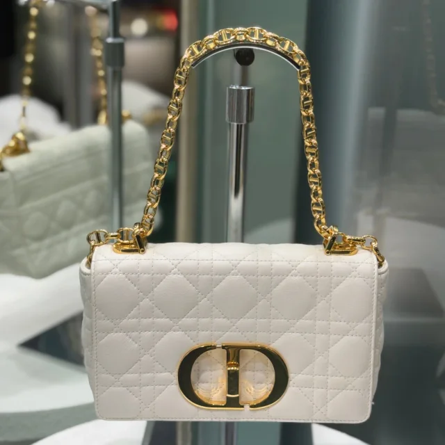 Dior Ivory Caro Bag Small from Revivre