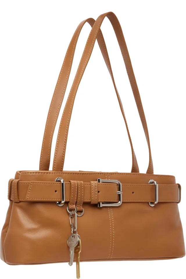 OSOI Tan Shoulder Brocle Mini Bag, photo 2 of 4 from SSENSE