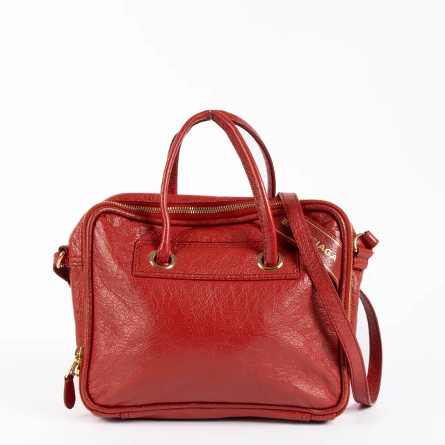Balenciaga Red Blanket Square S Bag in Red Leather from Labellov