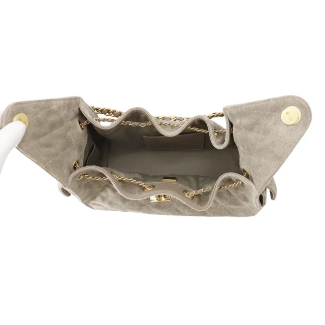 Chanel CHANEL25 ChainShoulder Bag GrayAS5293 suede Size Small in Suede from GALLERY RARE, photo 5 of 17