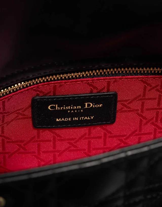 Dior Lady Small Lamb Black in Black Lambskin from SACLÀB, photo 8 of 9