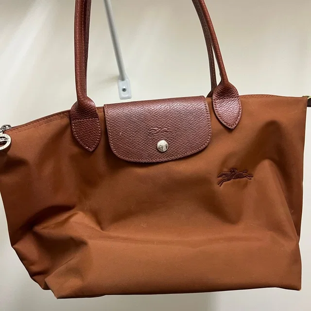 Longchamp Brown Tote Bag in red|brown from Poshmark, photo 1 of 1