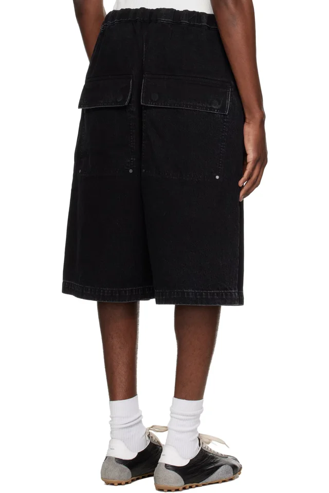 Entire Studios Black Spar Shorts, photo 3 of 4 from SSENSE