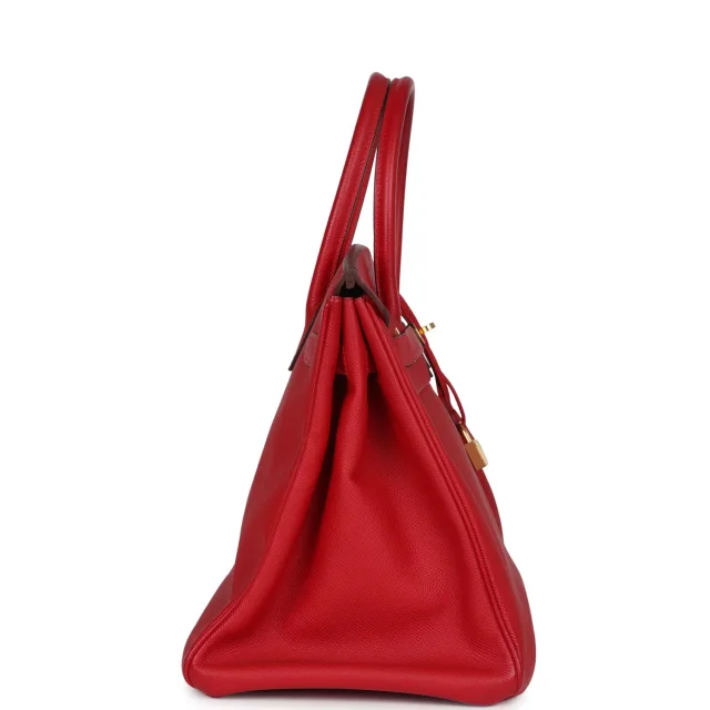 Hermès Birkin 35 Rouge Casaque Epsom Gold Hardware in Red Epsom leather from Madison Avenue Couture, photo 3 of 9