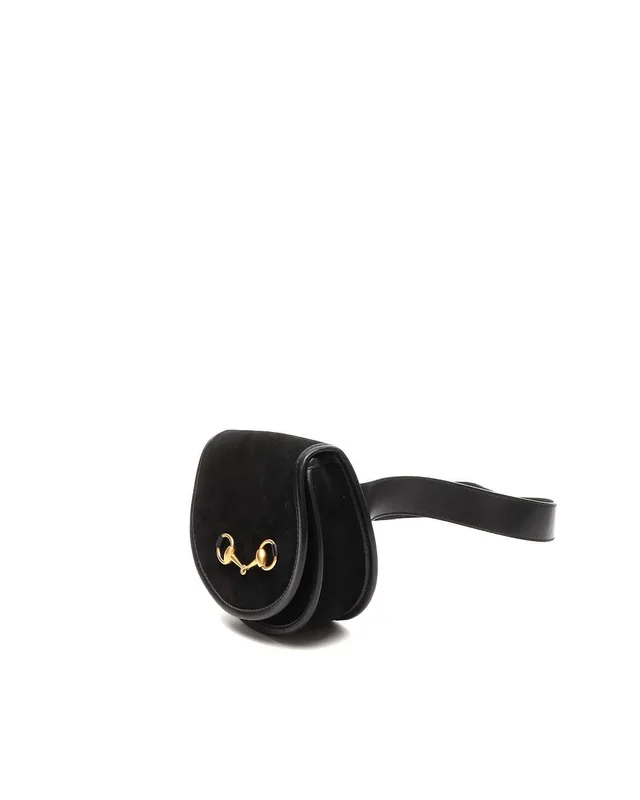 Gucci Horsebit Suede Waist Bag, Size 90 in Suede from A Retro Tale, photo 2 of 9