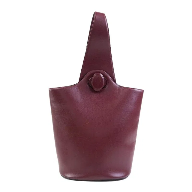 Cartier Shoulder Bag Burgundy in Burgundy Leather from The Reluxe
