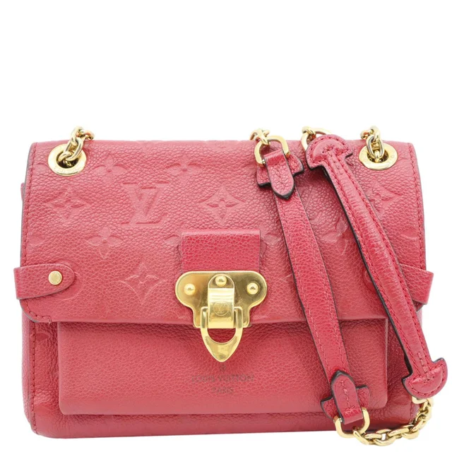 Louis Vuitton Vavin BB Monogram Empreinte Leather Shoulder Bag Red in Red Leather from Dallas Designer Handbags