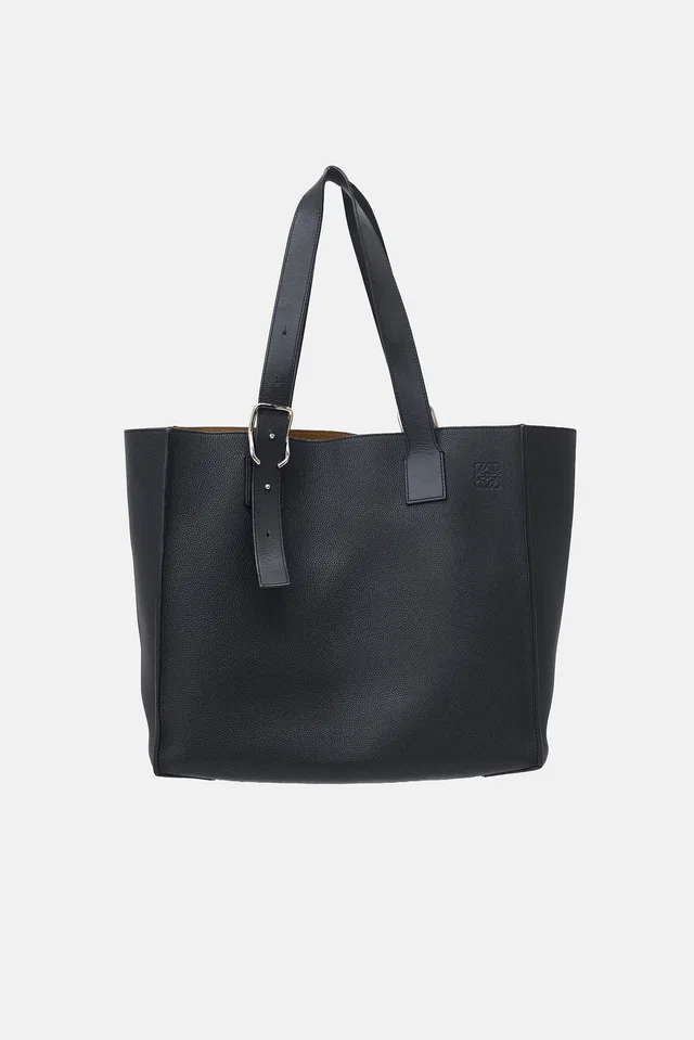 Loewe Leather Buckle Tote Bag in Leather from VSP Consignment