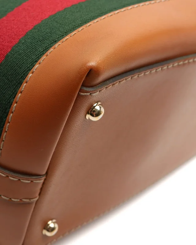 Gucci GG Web Heritage Tote Bag in Canvas from A Retro Tale, photo 7 of 9