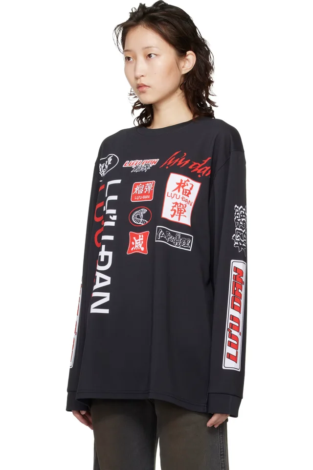 LU'U DAN Black Oversized Long Sleeve T-shirt, photo 4 of 5 from SSENSE