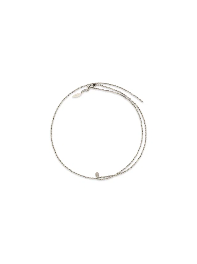 Brunello Cucinelli Double-Wrap Chain Necklace — Silver Metal Necklaces in Silver from HEWI