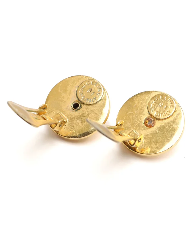 Celine Rhinestone Clip-On Earrings from A Retro Tale, photo 3 of 3