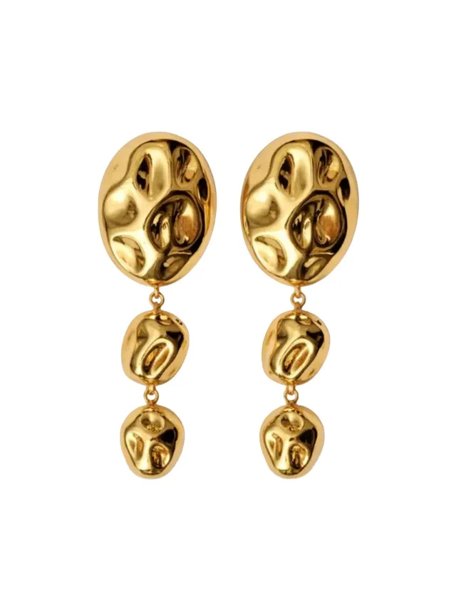FEDERICA TOSI EARRING STONE Earrings with stones and gold-colored metal, women, photo 2 of 6 from Gaudenzi Boutique