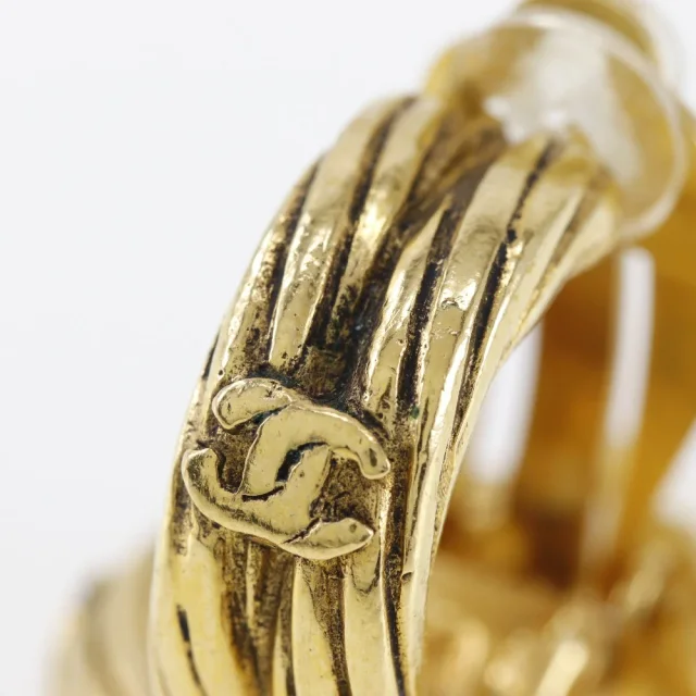Chanel Coco Mark Earrings in Gold Gold-plated metal from LuxUness, photo 6 of 9