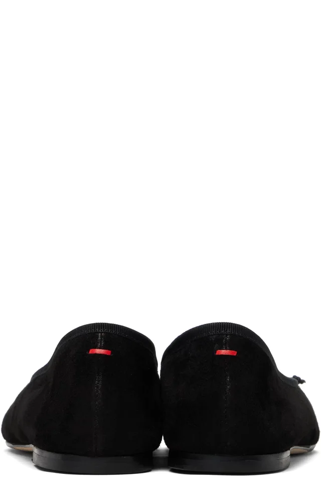 Aeyde Black Tiby Ballerina Flats, photo 2 of 5 from SSENSE