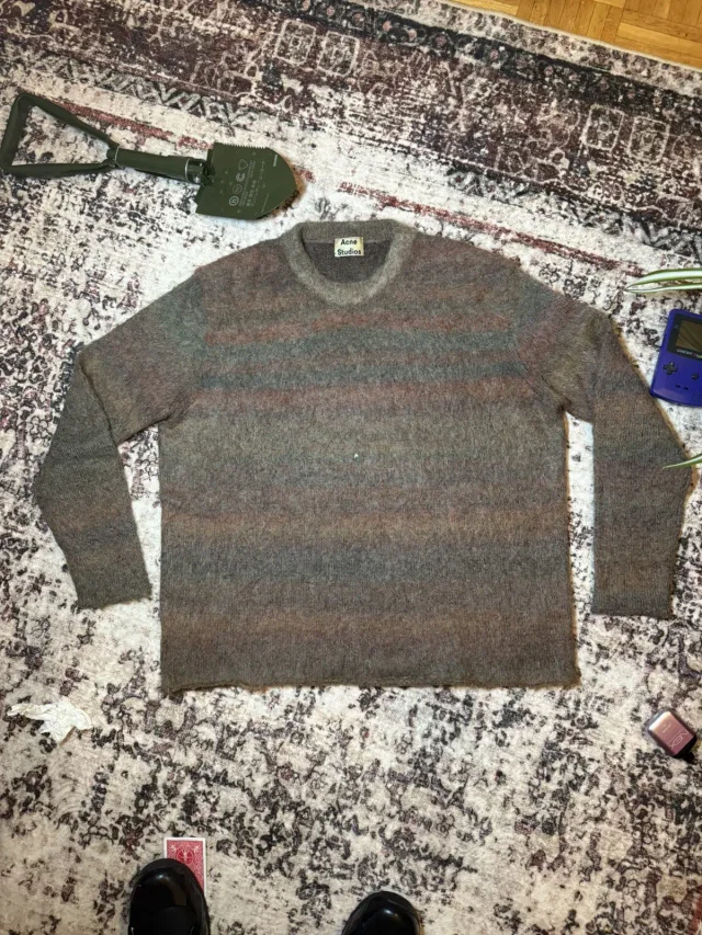 Acne Studios Nikos Mohair Knit Sweater, Men's (Size Medium) in multicolor from Grailed